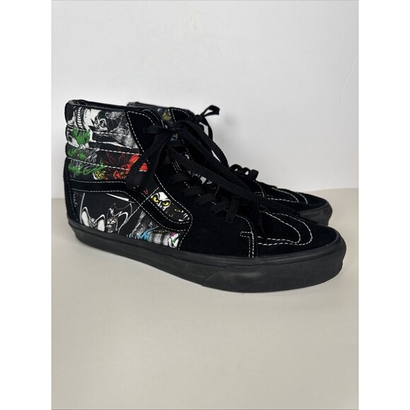 Vans x Disney Sk8-Hi Disney 100 Villains Black Sneaker Men's Size 10 - Picture 1 of 12